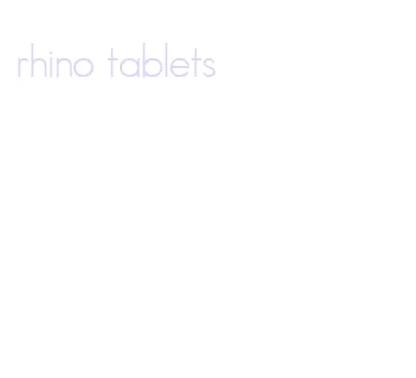 rhino tablets