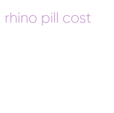 rhino pill cost