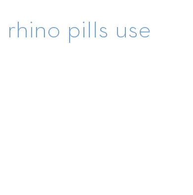 rhino pills use