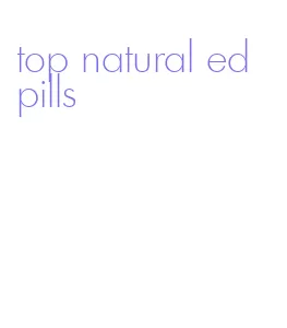 top natural ed pills