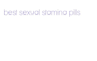 best sexual stamina pills