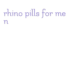 rhino pills for men