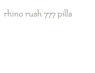 rhino rush 777 pills