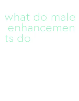 what do male enhancements do