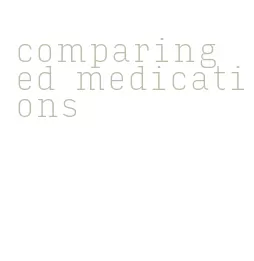 comparing ed medications