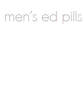 men's ed pills